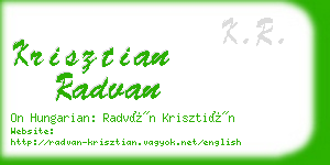 krisztian radvan business card